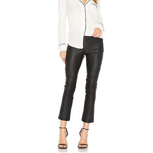 David Lerner Leather Leggings NWT